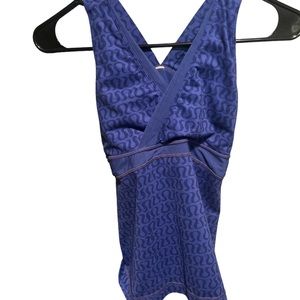 Lululemon Purple logo Workout Top Sz Small